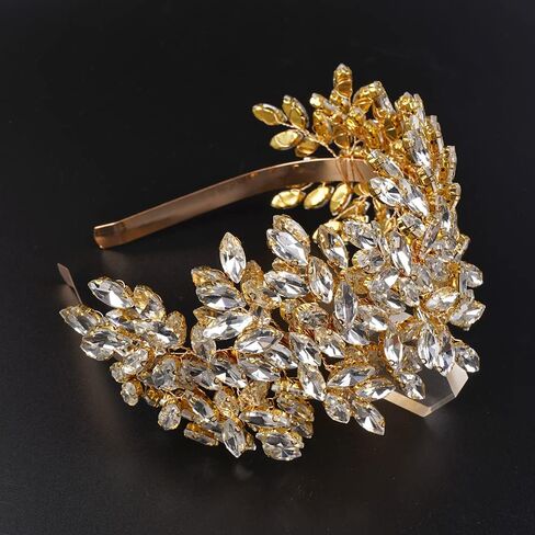 JWICOS Crystal Bridal Headband Tiara Wedding Headpiece for Bride Wedding Hair Accessories for Women and Girls in Saudi Arabia