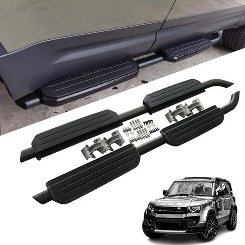 Side Steps Fit for Land Rover Defender 110 4dr L663 2020 2021 Running Board Nerf Bar Factory Style black in Saudi Arabia