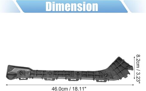 X AUTOHAUX 1 Pair Bumper Bracket Side Retainer for Toyota Prius Plug-In 2012-2015 No.5257647020/5257647021 in Saudi Arabia