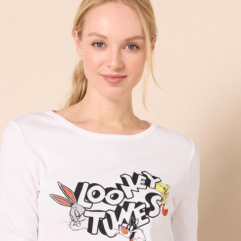 Amazon Essentials Looney Tunes Women's Flannel Pajama Sleep Sets in Saudi Arabia