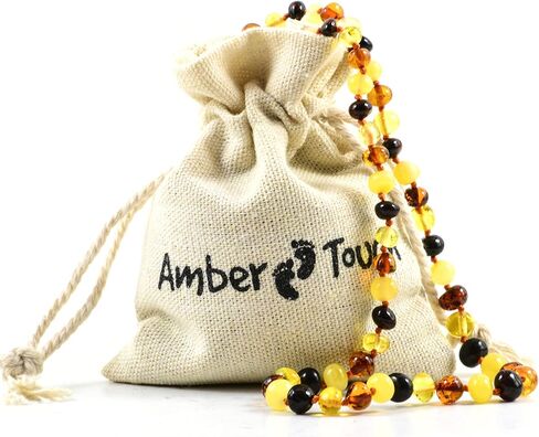 Baltic Amber Necklace and Amber Bracelet - Natural Amber from Baltic Region (13in. and 5.5in.) in Kuwait