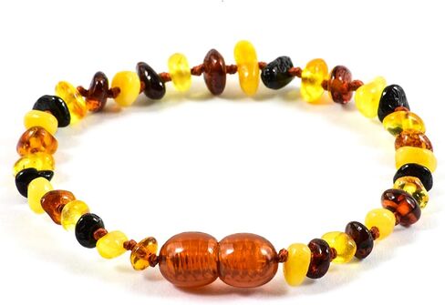 Baltic Amber Necklace and Amber Bracelet - Natural Amber from Baltic Region (13in. and 5.5in.) in Kuwait