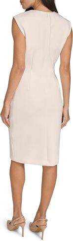 Calvin Klein Women's Basic Cross-Neck Scuba Sheath Dress in Saudi Arabia