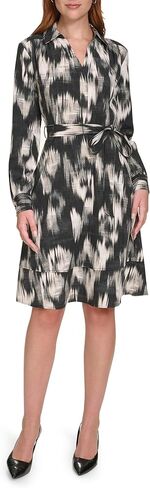 Calvin Klein Women's Casual Everyday Long Sleeve Aline Dress in Saudi Arabia