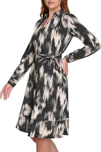 Calvin Klein Women's Casual Everyday Long Sleeve Aline Dress in Saudi Arabia