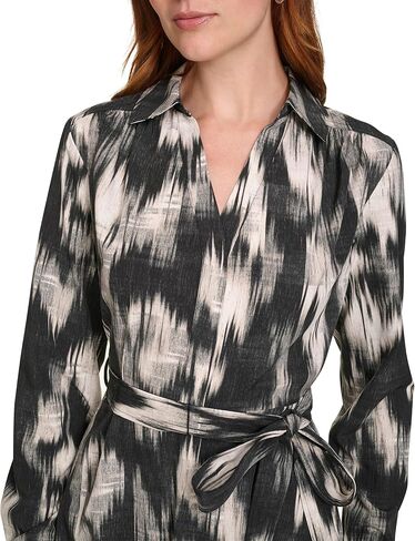 Calvin Klein Women's Casual Everyday Long Sleeve Aline Dress in Saudi Arabia