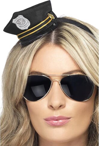 Smiffys Mini Cop Hat Costume Headband Adult in Kuwait