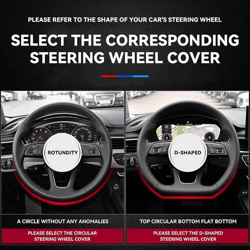 Car Steering Wheel Cover 15 inch,Anti-Slip Steering Wheel Protector, Carbon Fiber & Microfiber PU Leather Steering Wheel Cover for Women and Men, Universal Fit for Most Vehicles (Red) in Kuwait