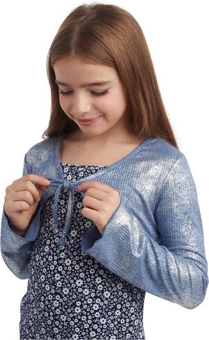 that's my girl Girls' Dress and Cardigan - 2 Piece Set Sleeveless Dress and Long Sleeve Cardigan: Made in USA (Sizes: 7-12) in Saudi Arabia