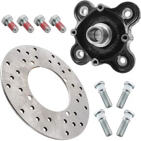 Rear Wheel Hub Brake Rotor Studs Screws for Polaris Ranger 900 1000 Diesel 570-Full-Size Brutus GEM eM1400 M1400 Pro-XD