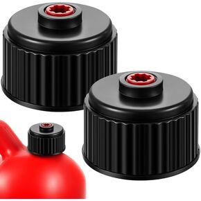 Fabbay 2 Pieces Racing Fuel Replacement Jug Caps Racing Fuel 3042 Replacement Cap 5 Gallon Racing Fuel Jugs Gas Jug Fuel Tank Cap Racing Gas Utility Container Cap Replacement Can Cap