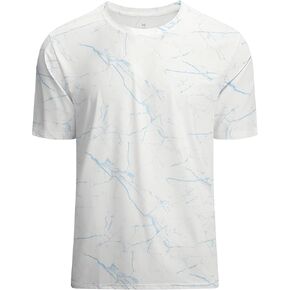 WARHORSEE Mesh Workout T Shirts for Men Breathable Quick Dry Athletic Moisture Wicking Short Sleeve Crew Neck Tees Men