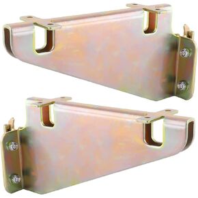 NovelBee 2 Pack of E-Track Fixed Shelf Track Brackets for Trailer,Truck,Warehouse