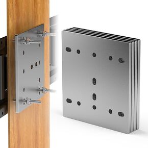 8 Pcs E Track Plate | E-Track Backing Plate Installation Kit | Heavy Duty E-Track Rail Accessories with Bolts, Nuts and Washers | Suitable for Trucks, Trailers, Wooden Floors