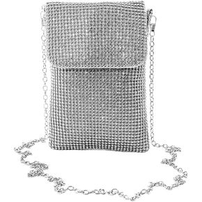 Women's Crossbody Evening Bag Glitter Rhinestone Purse Sparkly Small Handbag