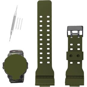 XIW Compatible for 10536683 Casio G-Shock GA700UC GA-700UC GA700 GA-700-1A GA-700-1B Resin Watch Band Replacement for men Wirstband Strap women Bracelet