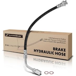 A-Premium Rear Brake Hydraulic Hose Compatible with Select Saturn Models - SC 1991-1992, SC1/SC2/SW1/SW2 1993-1998, SL/SL1/SL2 1991-1998, 1.9L