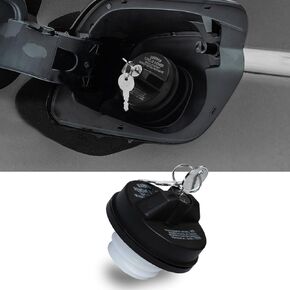 Locking Gas Cap, Gas Tank Cap, Fuel Tank Cap with Key, Car Accessories Gas Cap Lock Compatible with Toyota 4Runner, Chevy Camaro, Honda CRV, Infiniti, Replaces #77300-47020, 10504