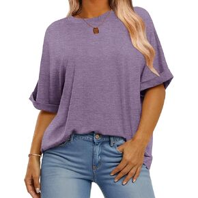 IN'VOLAND Women's Plus Size T Shirts Oversized Tees Summer Half Sleeve Crew Neck Whiskey Graphic Tunic Tops Basic Top in Kuwait