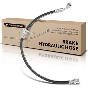 A-Premium Rear Passenger Brake Hydraulic Hose Compatible with Select Honda Models - Accord 2003 2004 2005 2006 2007 2.4L 3.0L - Replace# 01466SDAA50