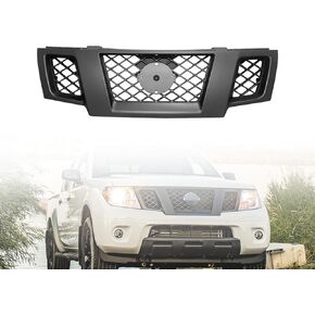 Frontier Grille - Front Upper Grille Grill Matte Black Compatible With 2009-2021 Ni-ssan Frontier Replacement For 62310-ZL00B