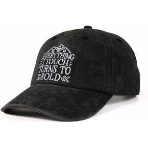 Realtor Gifts for Women Men, Everything I Touch Turns to Sold, Funny Adjustable Cotton Embroidered Baseball Cap, Grey