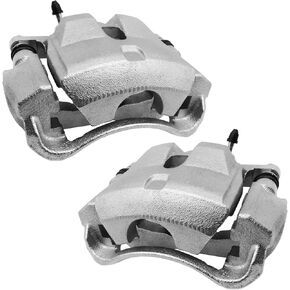 Brake Caliper Front Driver and Passenger Side Caliper with Bracket Caliper for 19-B3196A 19-B3197A 2008-2015 S-cio-n- xB;2012-2017 Toyoto Prius V;12-18 Toyoto RAV-4 Caliper for pair set of 2