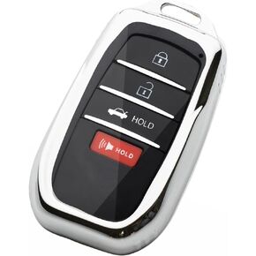 Key Fob Cover Fit for Toyota Camry 2025 4runner Crown Corolla Cross 2024 Tacoma Tundra Prius