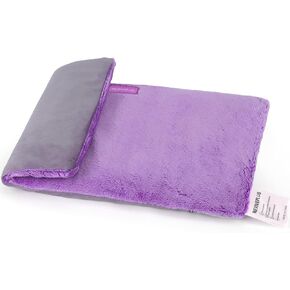 Wide Microwave Heating Pad with Washable Cover, Lavender Aromatherapy Moist Heat Pack for Pain Relief, Cramps, Muscles, Joints, Weighted Rice Heating Pad Microwavable, 8 * 12.6", Purple