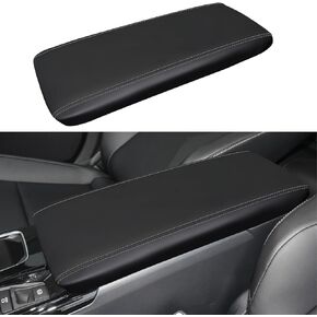 Car Center Console Armrest Cover for Toyota Camry 2025 2026 Leather Anti-Scratch Central Arm Rest Box Lid Seat Cover Protector Cushion Saver interior Accessories(White Stitches)