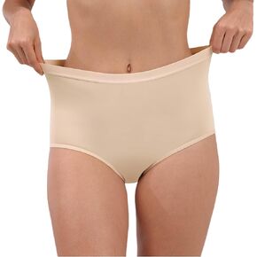 Incontinence Underwear for Women 5.6 oz Washable Absorbent Leakproof Underwear for Women Incontinence 1 Pack (Beige, L)
