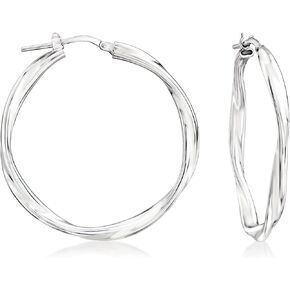 Ross-Simons Italian Sterling Silver Twisted Hoop Earrings