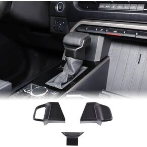 Shifter Gear Hand Brake Covers Compatible with Toyota Tundra/Sequoia 2022-2024 Tacoma 2024 Lower Automatic Center Console Gear Shift Knob Head Protection Cover Decorative Sticker Interior Accessories