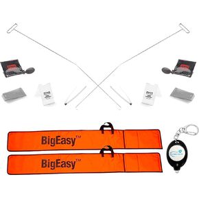 Lumintrail Steck Manufacturing Big Easy Deluxe Kit, Big Easy Glo with Easy Wedge Kit with Carrying Case, Emergency Car Kit, Bundle with a Keychain