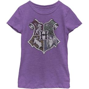 Harry Potter Girl's Hand Drawn Crest T-Shirt