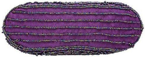Vintage Style Handbag Beaded Sequined Evening Bag Wedding Party Handbag Rhinestone Clutch Purse (Purple) in Kuwait
