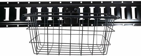 Mytee Products (2 Pack Heavy Duty E-Track Wire Basket - Wall Mount Bolt-on Wire Basket - Portable Metal Tool Basket for Trailers, Trucks - Utility Rack Organizer Storage Bin Basket for Garage in Saudi Arabia