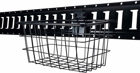 Mytee Products (2 Pack Heavy Duty E-Track Wire Basket - Wall Mount Bolt-on Wire Basket - Portable Metal Tool Basket for Trailers, Trucks - Utility Rack Organizer Storage Bin Basket for Garage in Saudi Arabia