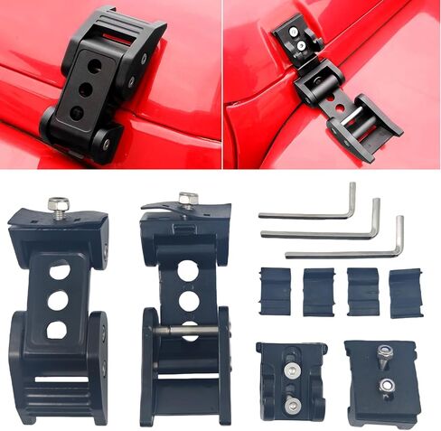 for Jeep Hood Latches Replacement Compatible with for Jeep Wrangler JK/JKU 2007-2017, for Jeep JL/JLU 2018-2024 & for Jeep Gladiator 2020-2024 in Saudi Arabia