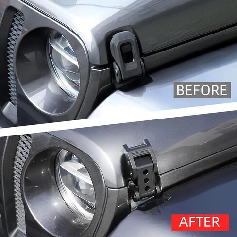 for Jeep Hood Latches Replacement Compatible with for Jeep Wrangler JK/JKU 2007-2017, for Jeep JL/JLU 2018-2024 & for Jeep Gladiator 2020-2024 in Saudi Arabia