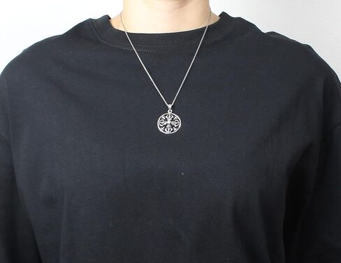 COSUMOSU Tibetan Sterling Silver Double Vajra Dorje White Zirconia Amulet Pendant in Saudi Arabia