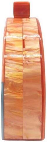Women Acrylic Purses and Handbags Semicircle Acrylic Clutch Unique Crossbody Bag with Chain Party Evening Bag in Saudi Arabia