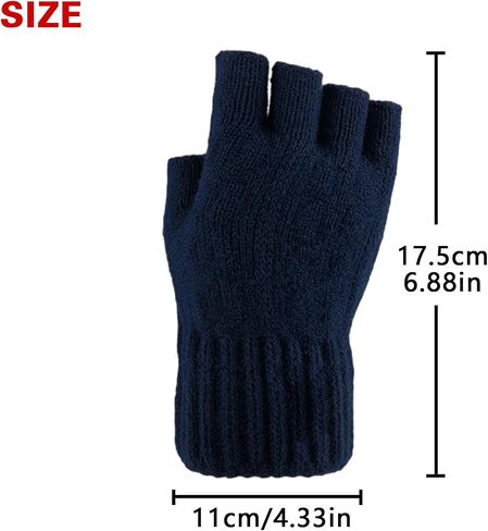 Larcele Alpaca Wool Men’s Warmer Half-Finger Winter Gloves BZST-04 in Kuwait