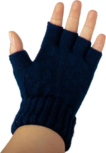 Larcele Alpaca Wool Men’s Warmer Half-Finger Winter Gloves BZST-04 in Kuwait
