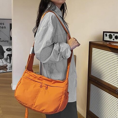 Barsine Crossbody Bag for Women Nylon Hobo Purses Shoulder Bag with Adjustable Strap for Traveling Workout in Saudi Arabia