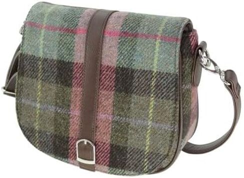 Women's Harris Tweed Beauly Shoulder Casual Bag Adjustable Strap Tartan Pattern Birthday Gift Mothr's day in Kuwait