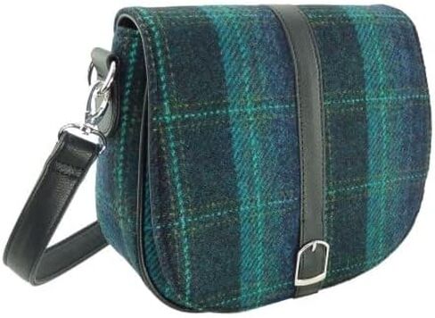 Women's Harris Tweed Beauly Shoulder Casual Bag Adjustable Strap Tartan Pattern Birthday Gift Mothr's day in Kuwait