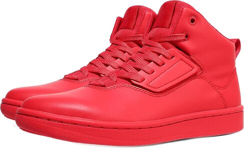 Soulsfeng Unisex Basketball Shoes Leather High Top Sneakers Comfortable Walking Skate Shoes in Kuwait