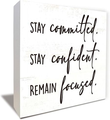 ديكور المكتب، ديكورات المكتب للعمل، ديكور حائط ملهم، علامة صندوق للمنزل والمكتب، رف طاولة الديكور، هدايا زملاء العمل، علامة العمل الجماعي، 5 × 5 بوصة in Kuwait