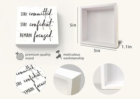 ديكور المكتب، ديكورات المكتب للعمل، ديكور حائط ملهم، علامة صندوق للمنزل والمكتب، رف طاولة الديكور، هدايا زملاء العمل، علامة العمل الجماعي، 5 × 5 بوصة in Kuwait